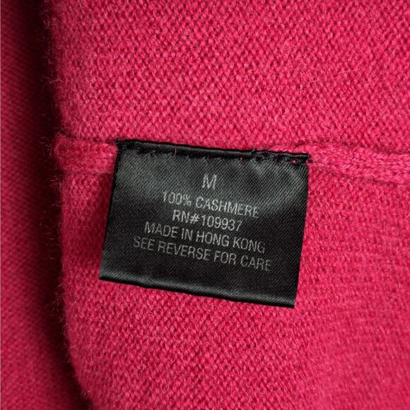 Womens Sweater Medium Vintage Cashmere Preppy Quiet Luxury Capsule Casual Pink - Picture 6 of 7